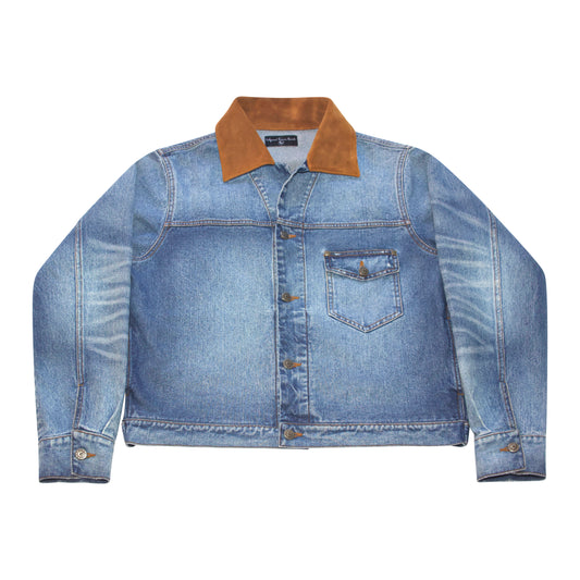 Western Denim Suede Jacket