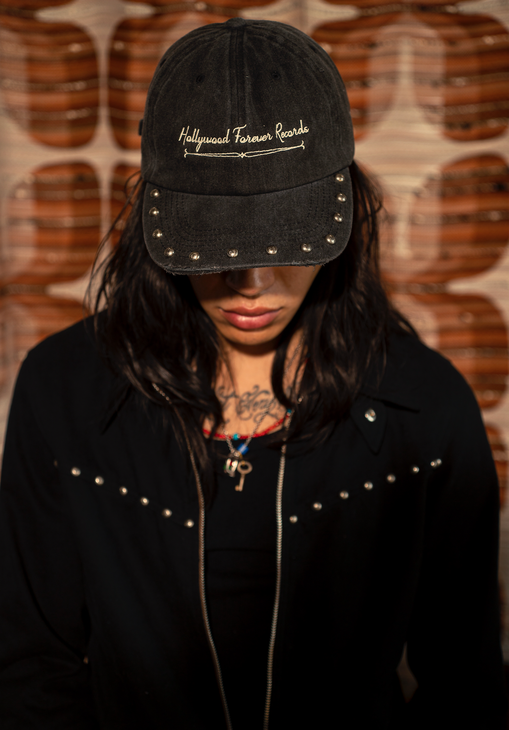 Studded & Stoned Script Hat