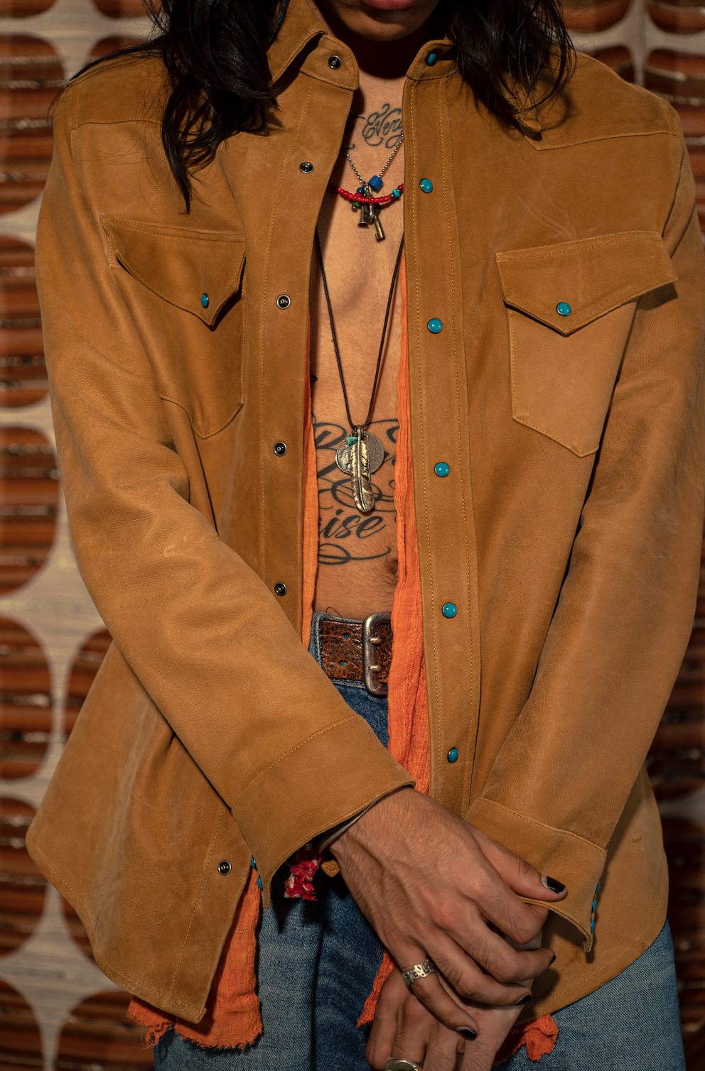 Suede Western Shirt