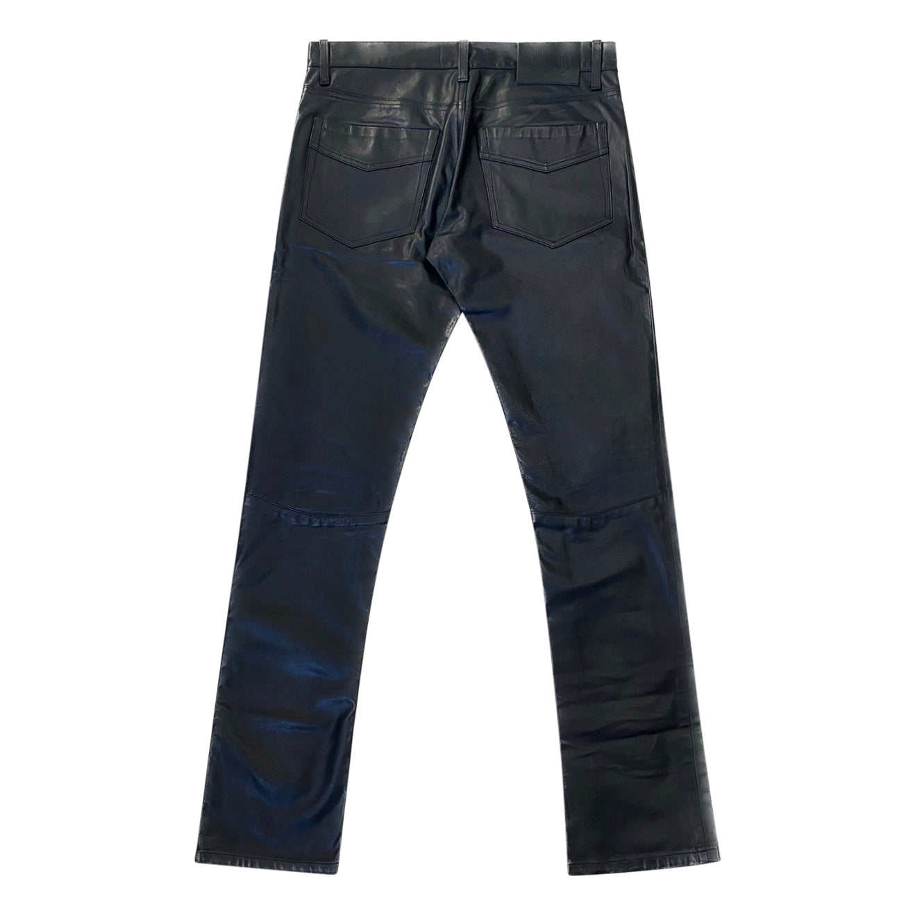 Leather Boot Cut Pant